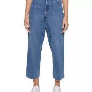 Calvin Klein Jeans Wide-Leg Ankle Jeans